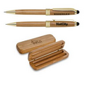 Eco Friendly Bamboo Stylus Pen/Pencil Set